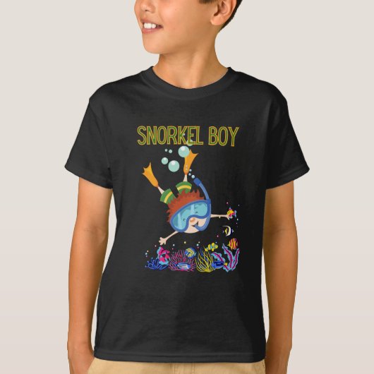 snorkeljongen t-shirt (Voorkant)