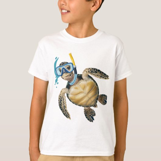 Snorkelschildpaddenavontuur T-shirt (Voorkant)