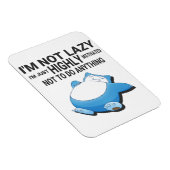 Snorlax being lazy from pokemon magneet (Rechterzijde)