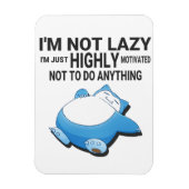Snorlax being lazy from pokemon magneet (Verticaal)