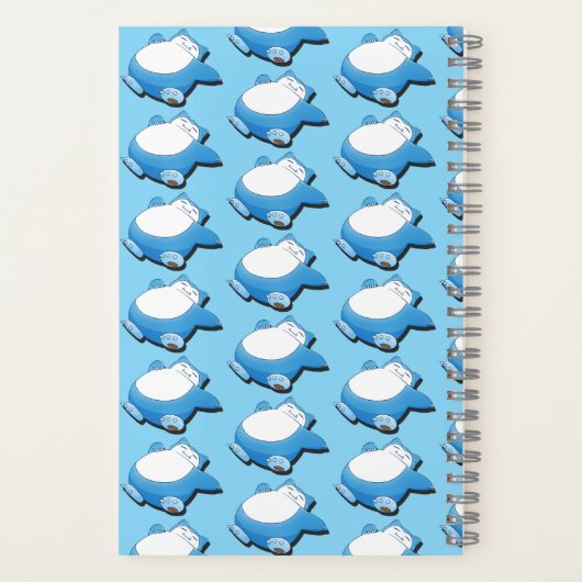 Snorlax being lazy from pokemon notitieboek (Achterkant)