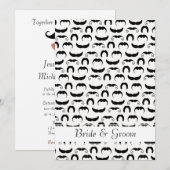 Snorren Rode lippen bruiloft Kaart (Voorkant / Achterkant)