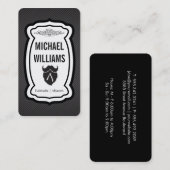 Snorren scheren en kappersbeurten visitekaartje (Voorkant / Achterkant)