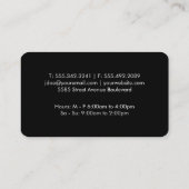 Snorren scheren en kappersbeurten visitekaartje (Achterkant)