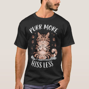 Snorrend Meer Sissen Minder Yoga Schattige Meditat T-shirt