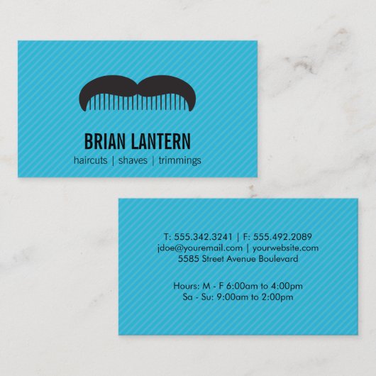 snorribkam | Scheert haarscheurtjes Visitekaartje (Voorkant / Achterkant)