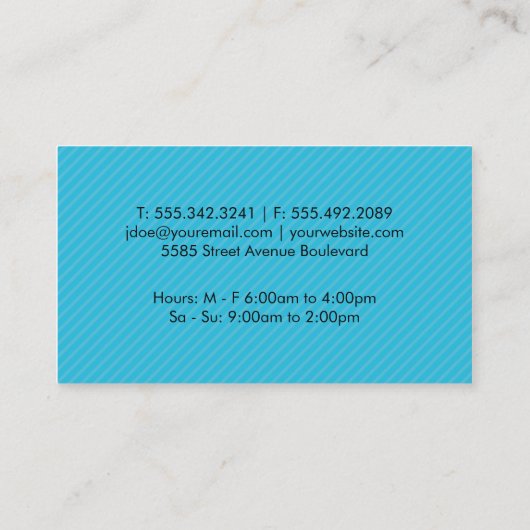 snorribkam | Scheert haarscheurtjes Visitekaartje (Achterkant)