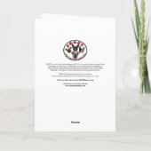 SNORT Black Pug Blank Wenskaart Kaart (Achterkant)