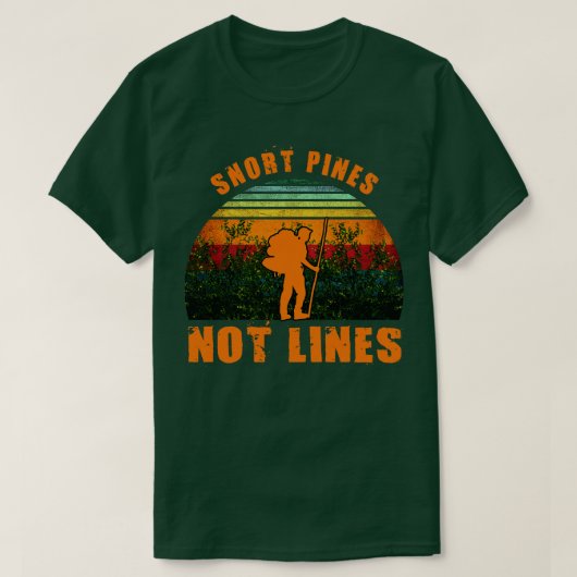 Snort dennen niet lijnen grappig t-shirt (Design voorkant)