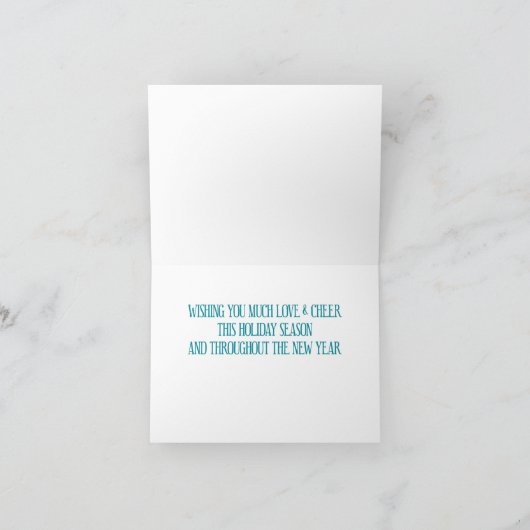 SNORT Frenchie kerst Kaart (Binnen)