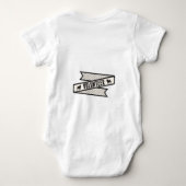 SNORT Helvetica baby one-sie Romper (Achterkant)