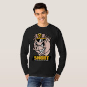 Snort Intrusion Detection Pig Cybersecurity Securi T-shirt (Voorkant volledig)