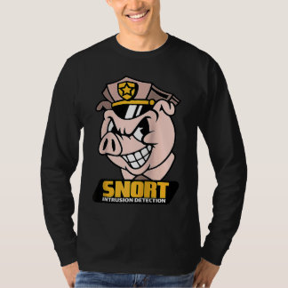 Snort Intrusion Detection Pig Cybersecurity Securi T-shirt