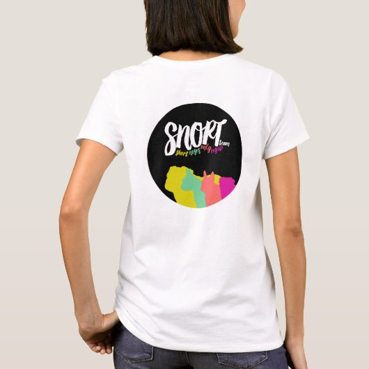 SNORT kleur omhoog T-shirt (Achterkant)