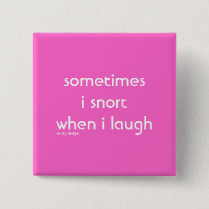snort lach-knop vierkante button 5,1 cm