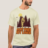 Snort Pines niet lijnen  scout Gift T-Shirt (Voorkant)