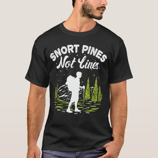Snort Pines niet lijnen  scout Gift T-Shirt (Voorkant)