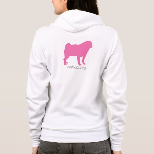 SNORT Roze stelpodie Hoodie (Achterkant)