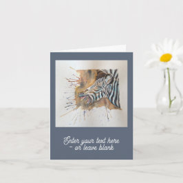 Snorting Zebra Groeten Kaart