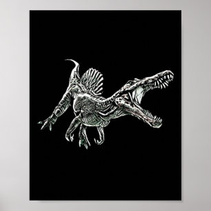 Snosaurus Motief Dinosaurus Prehistorische Roofdie Poster