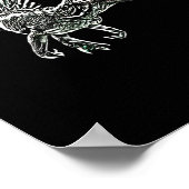 Snosaurus Motif Dinosaur Prehistoric Predator Dino Poster (Hoek)