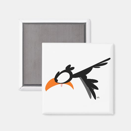 Snosdodende lil' birdie :) magneet (Voorkant / Achterkant)