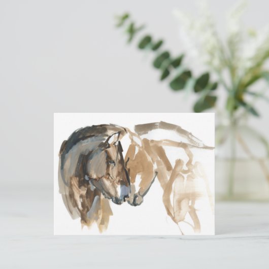 Snose op neus briefkaart (Staand voorkant)