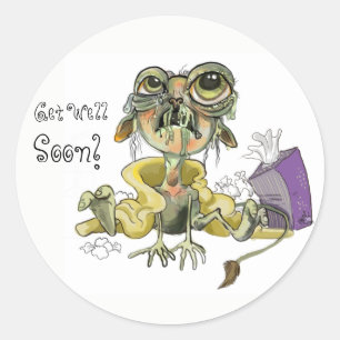 Snot Goblin wordt snel beter! Ronde Sticker
