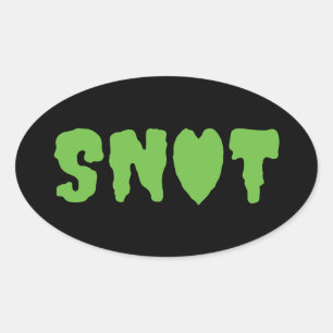 SNOT LOVE OVALE STICKER