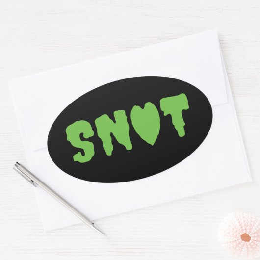 SNOT LOVE OVALE STICKER (Envelop)