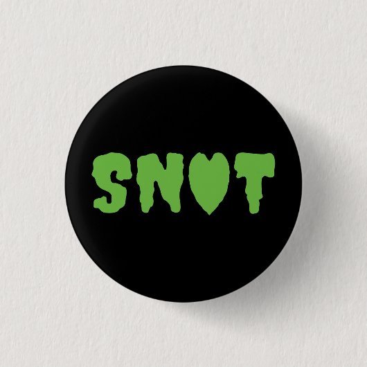 SNOT LOVE RONDE BUTTON 3,2 CM (Voorkant)