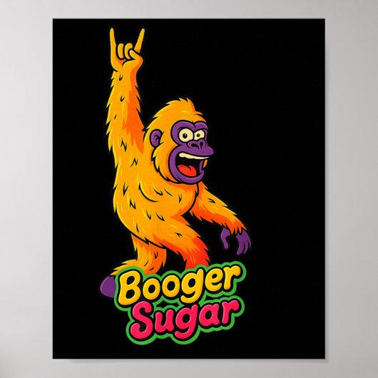 Snot Suiker Neus Bieren Sasquatch Yeti Neus Nacho' Poster (Voorkant)
