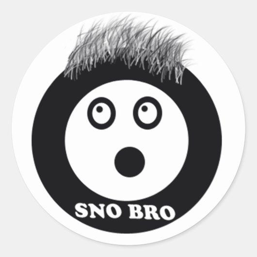 snotaap ronde sticker (Voorkant)