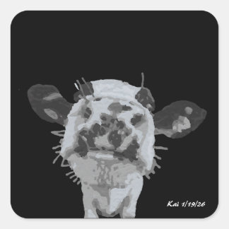 Snotneus, Dier Vierkante Sticker