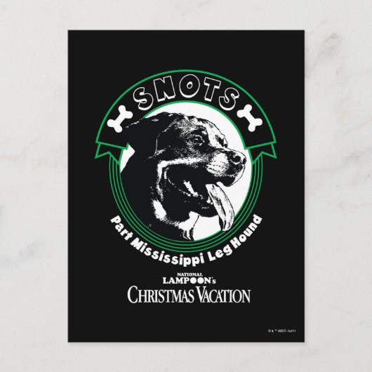 Snots Part Mississippi Leg Hond Briefkaart (Voorkant)