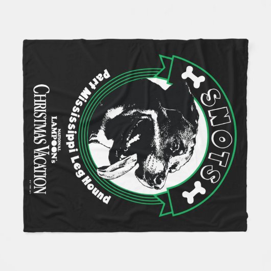 Snots Part Mississippi Leg Hond Fleece Deken (Voorkant (Horizontaal))