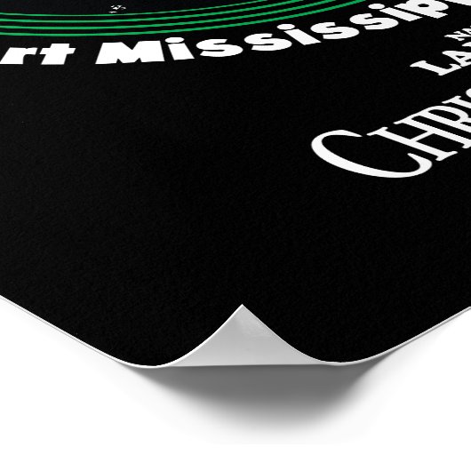 Snots Part Mississippi Leg Hond Poster (Hoek)