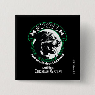 Snots Part Mississippi Leg Hond Vierkante Button 5,1 Cm