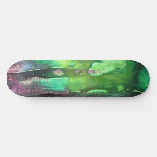 Snotty Green Grungy Slime Persoonlijk Skateboard (Horizontaal)