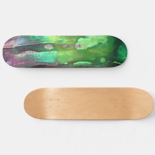 Snotty Green Grungy Slime Persoonlijk Skateboard (Horizontaal)
