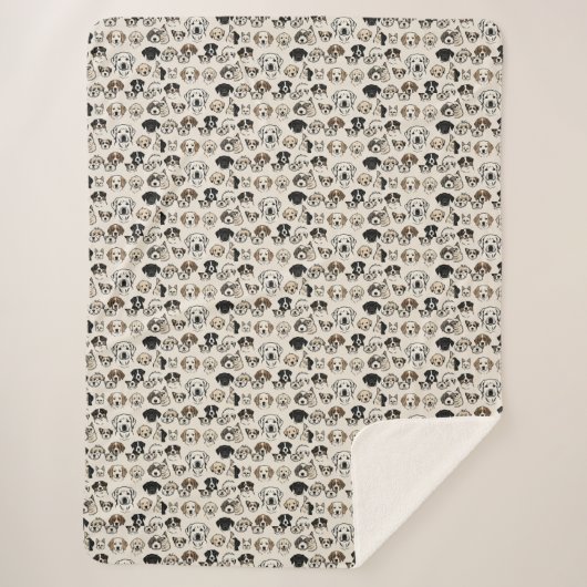 "Snouts en knuffels" Sherpa Deken (Voorkant)