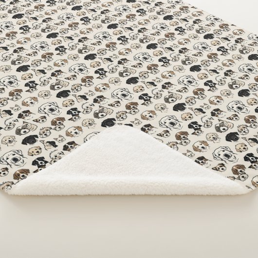 "Snouts en knuffels" Sherpa Deken (3/4)