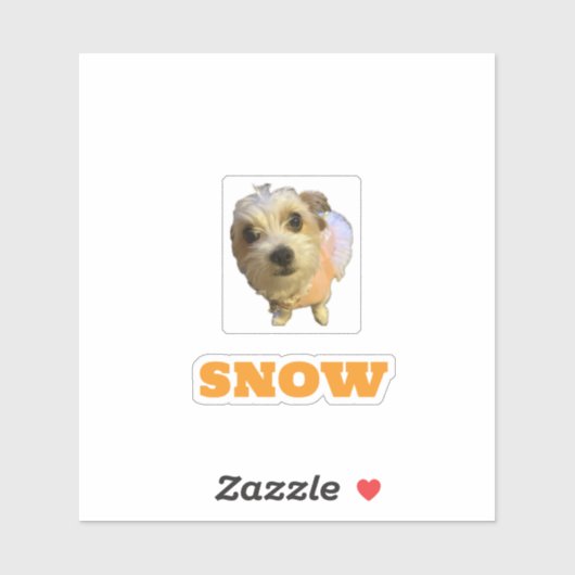 SNOW-4x4 op maat gesneden vinyl sticker (Vel)