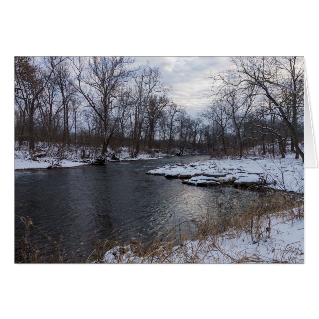 Snow Along James River (Voorkant Horizontaal)