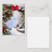 Snow and berries arch budget mini Christmas Notitiekaartje (Voorkant / Achterkant)