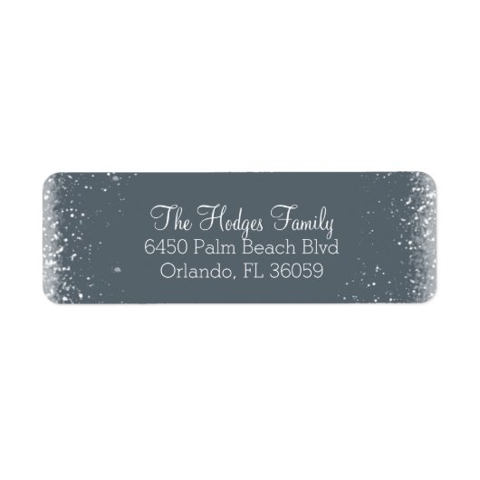 Snow and Frost Retouradreslabel Etiket (Voorkant)