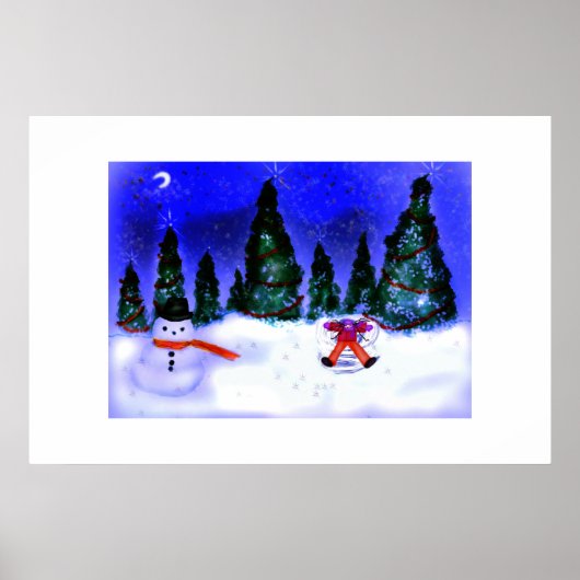 Snow Angel-afdruk Poster (Voorkant)