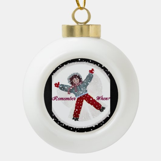 Snow Angel Ball Ornament (Voorkant)