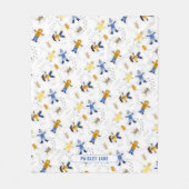 Snow Angel Children met naam Fleece Deken (Voorkant)
