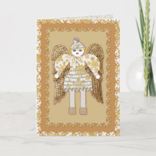 Snow Angel Christmas Wenskaart Feestdagen Kaart